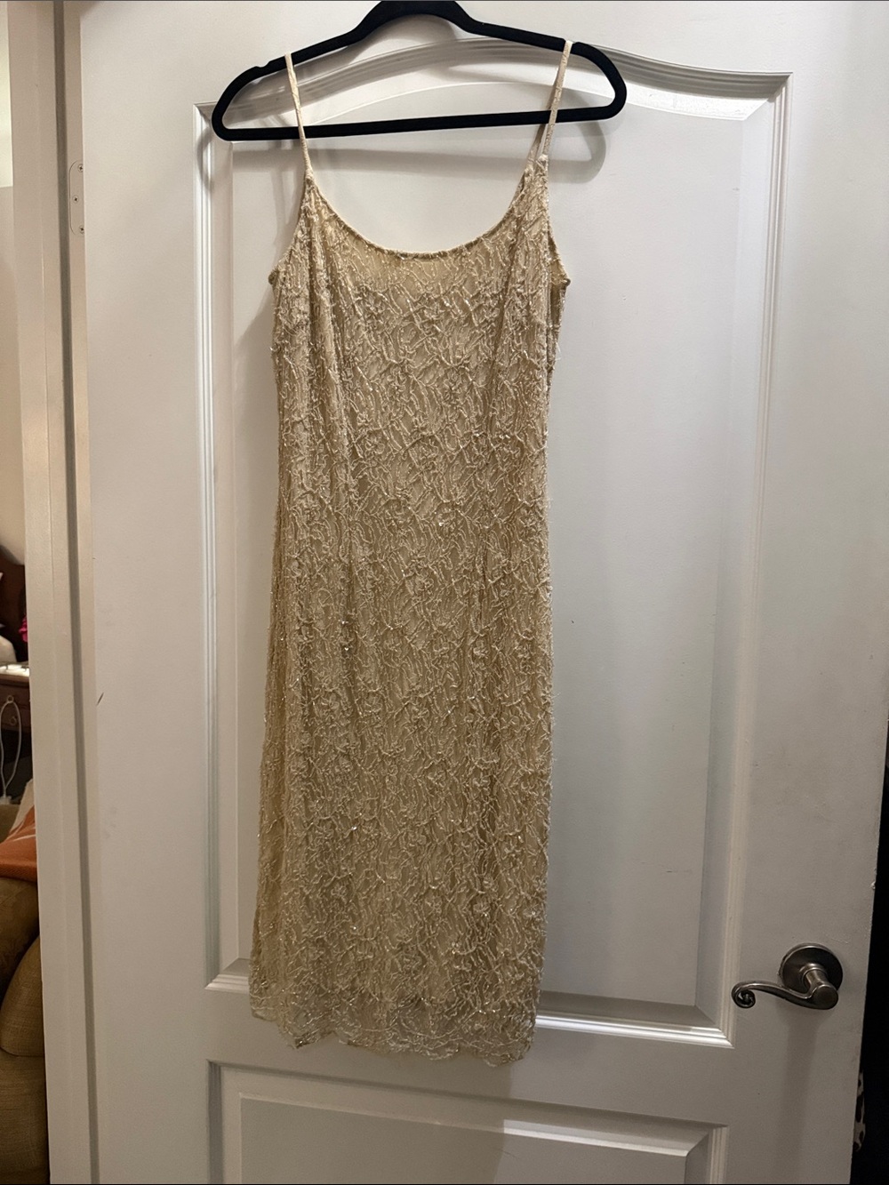 Stenay Beaded Cream Slip Dress